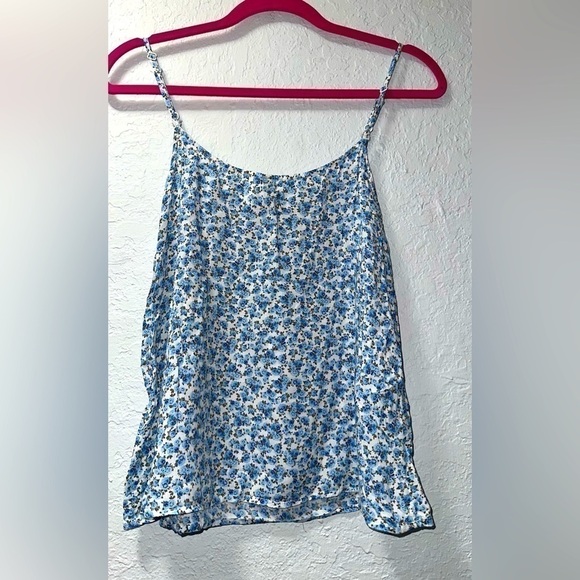 H&M Divided Blue Floral Spaghetti Strap Top - Picture 4 of 7